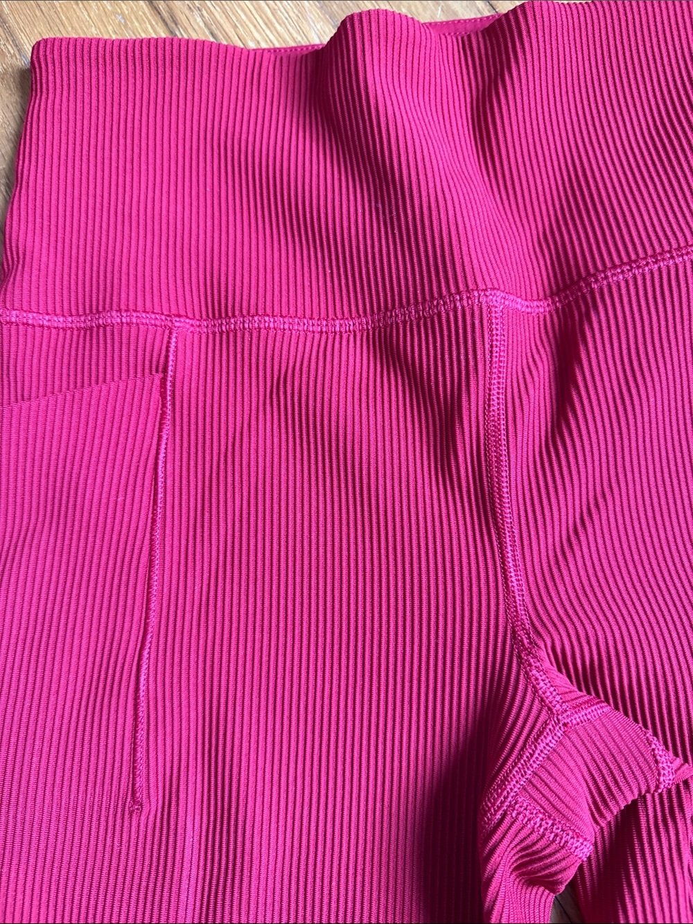 Athleta Salutation Stash Ribbed Flare Legging 31.5” inseam - Picture 4 of 5